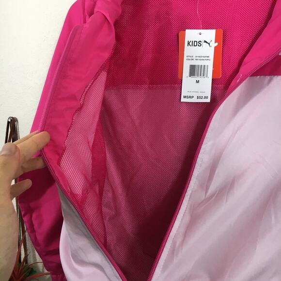 NWT Puma pink purple windbreaker jacket - Picture 4 of 4